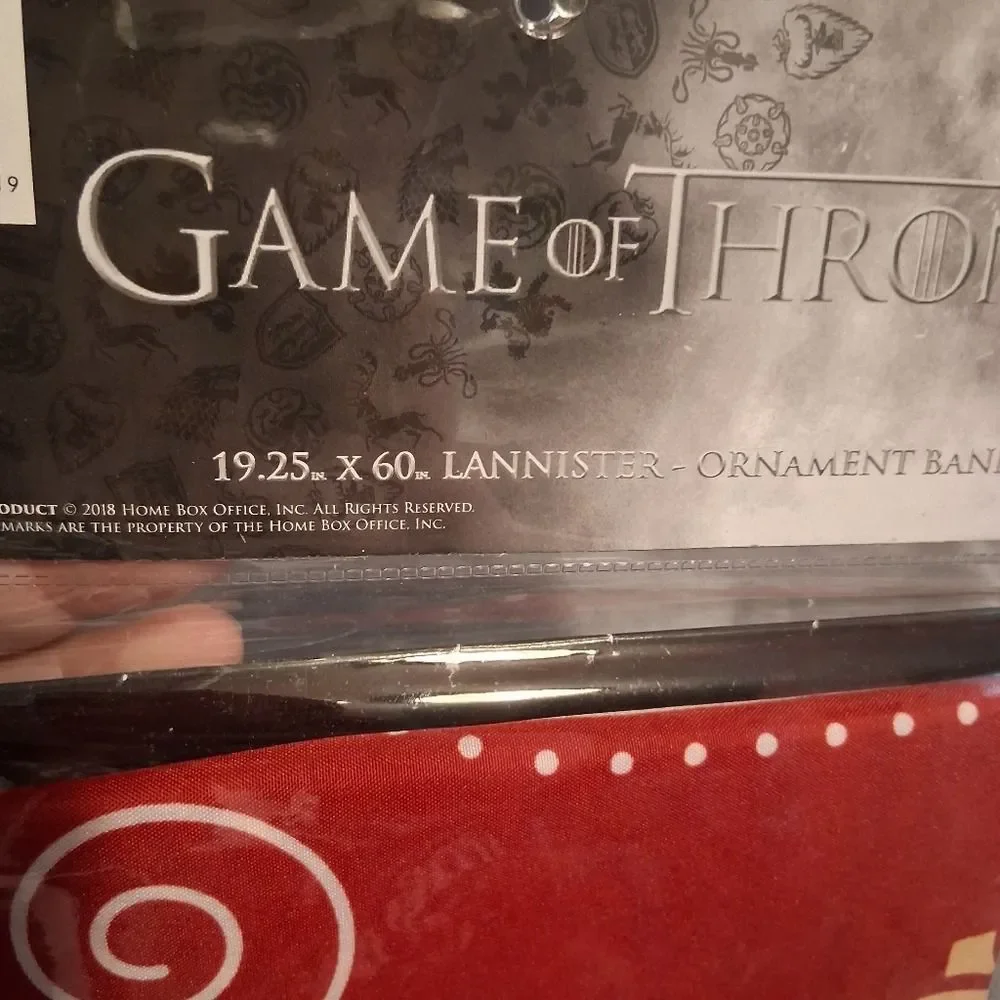 Game Of Thrones Lannister Banner Red Lion